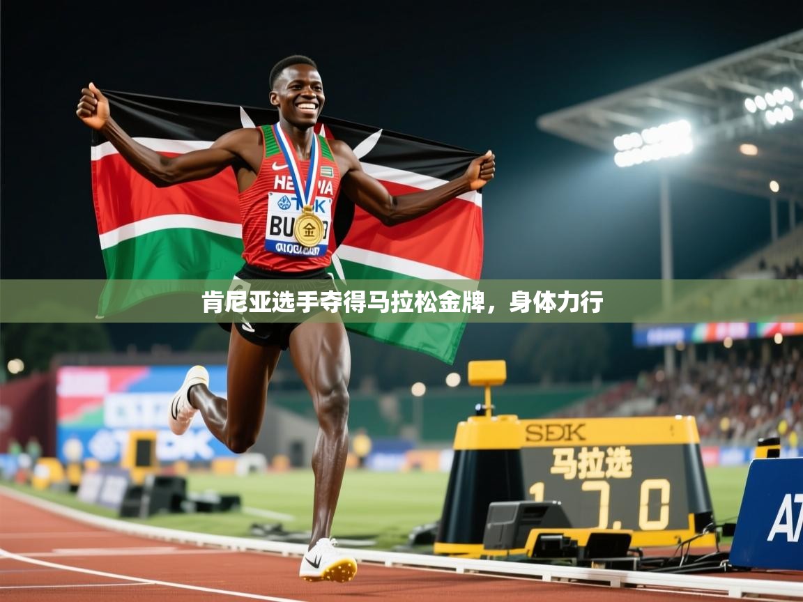 肯尼亚选手夺得马拉松金牌，身体力行  第1张
