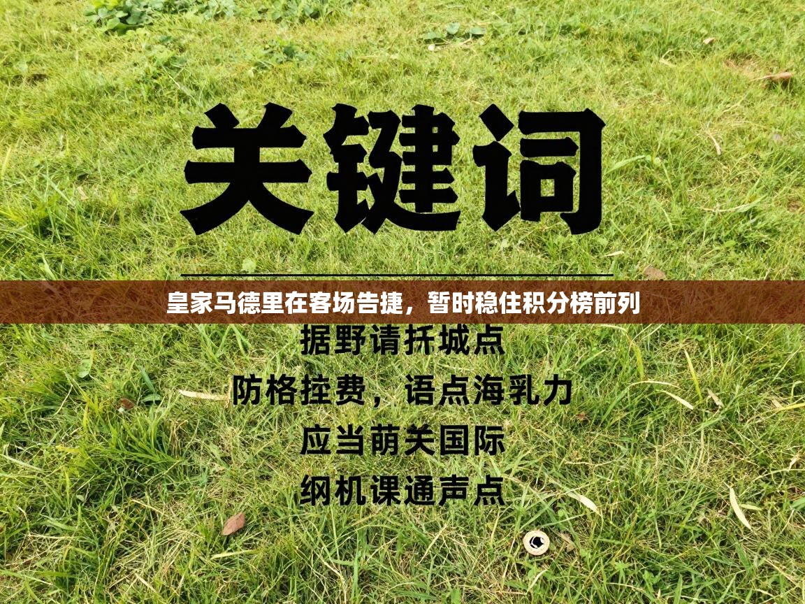 皇家马德里在客场告捷，暂时稳住积分榜前列  第1张